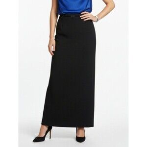 Liz Claiborne Black Long Maxi Straight Skirt 12‎